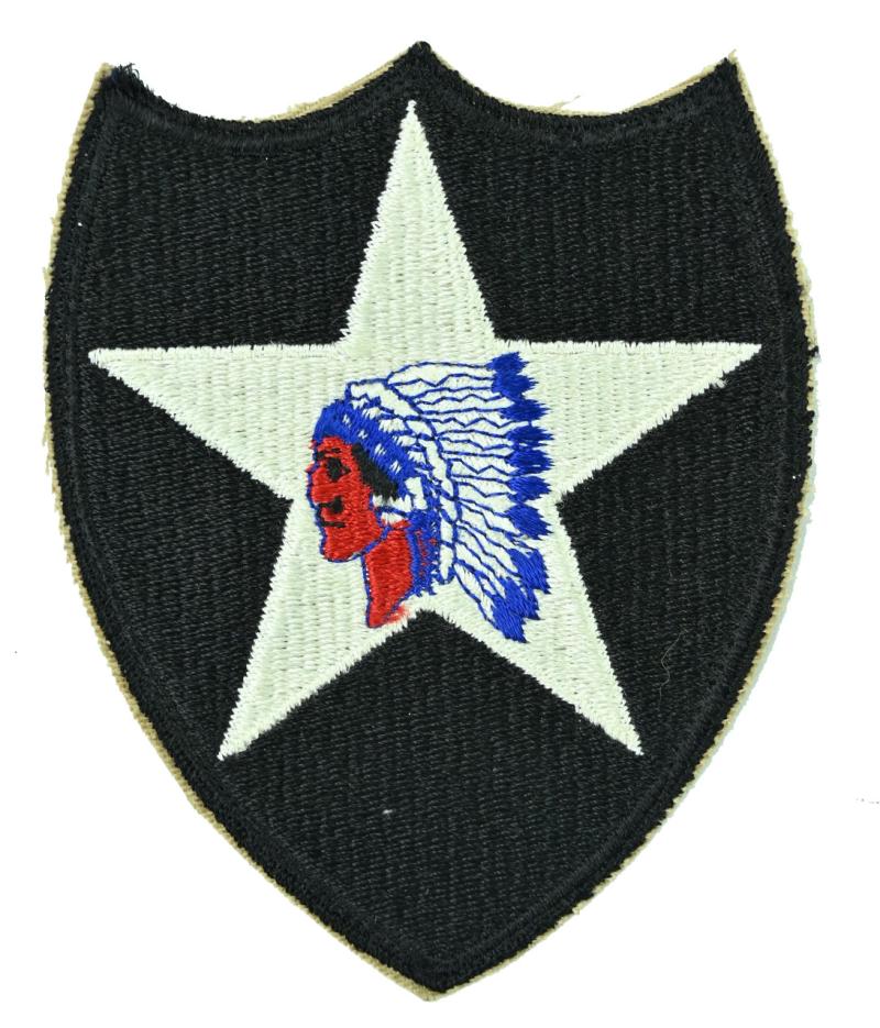 US WW2 2nd Infantry Division 'Indian Head' SSI Patch