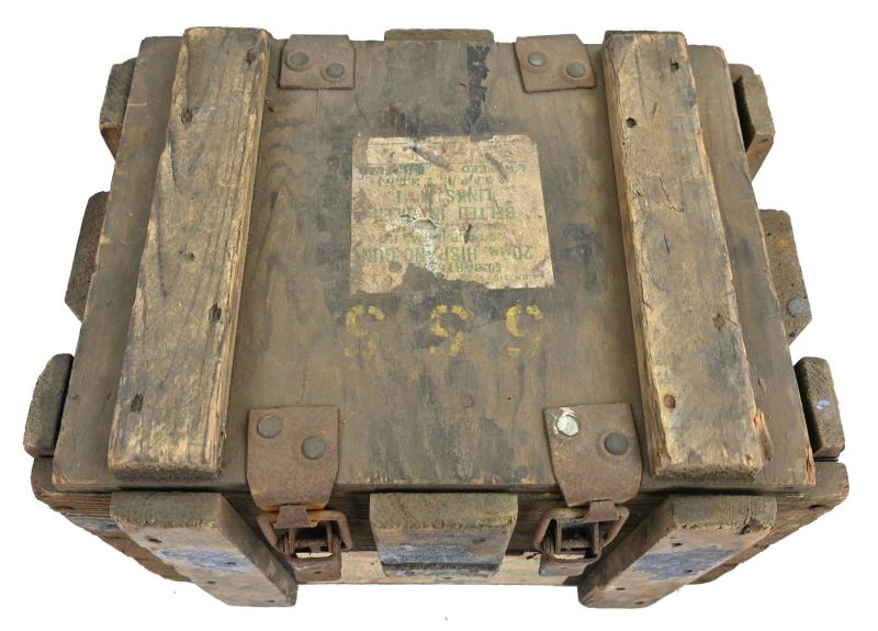 British WW2 20mm Hispano Board Munition Ammo Box