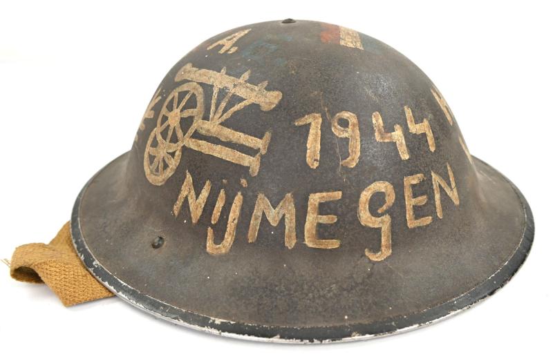 British WW2 MK2 Brody Helmet 'Nijmegen 1944'