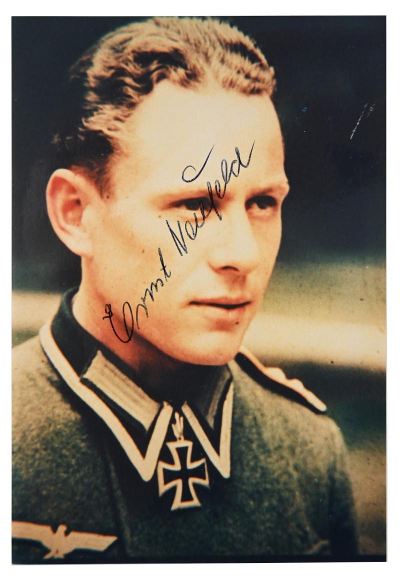 WorldWarCollectibles Signature Of Wehrmacht Heer KC Recipient Ernst 