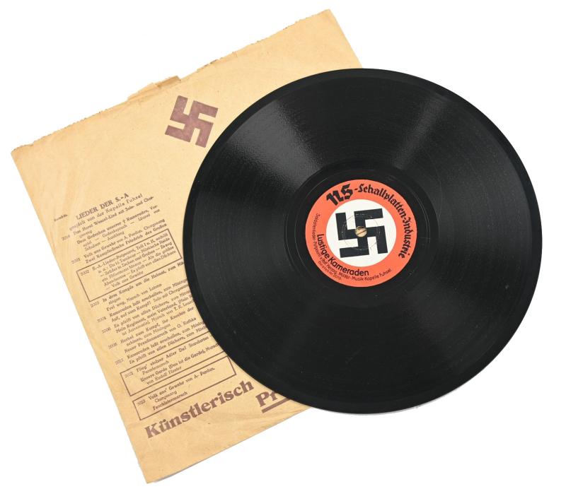 German Third Reich Era Music Record 'SA'