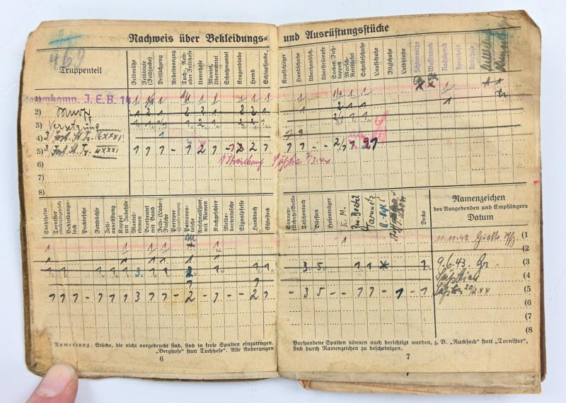 WorldWarCollectibles | German WH Payment book 'Soldbuch'