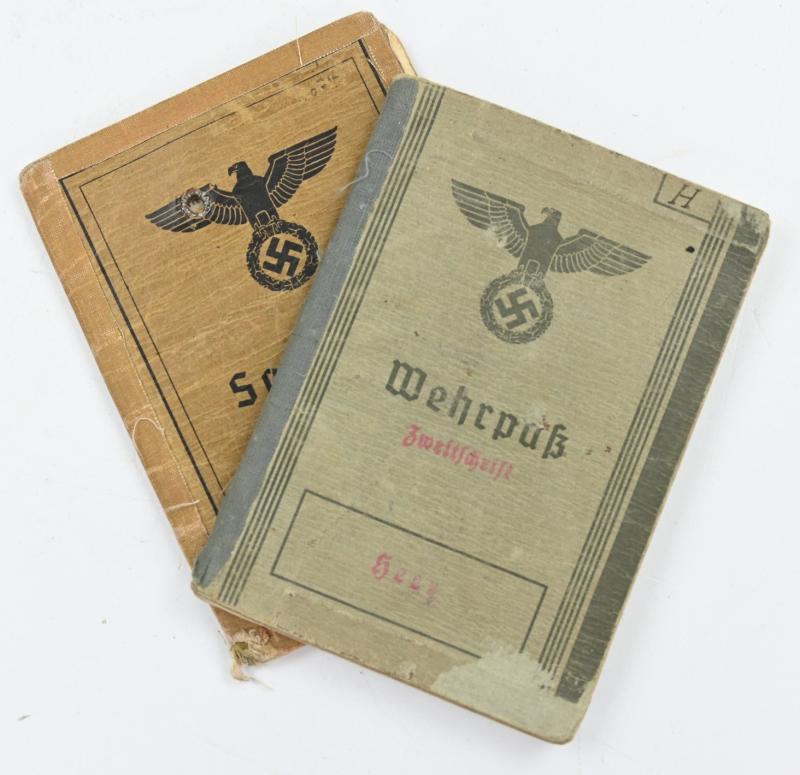 German WH Wehrpass & Soldbuch Set