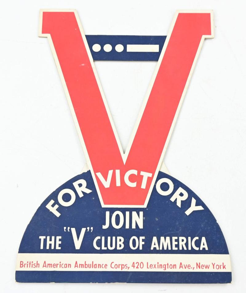 US WW2 'V for Victory' Sign