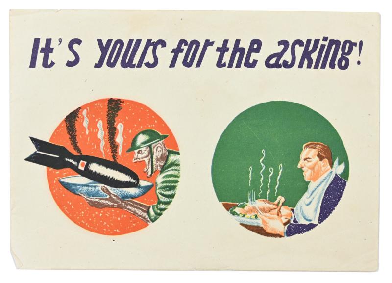 Japanese WW2 Propaganda Leaflet 