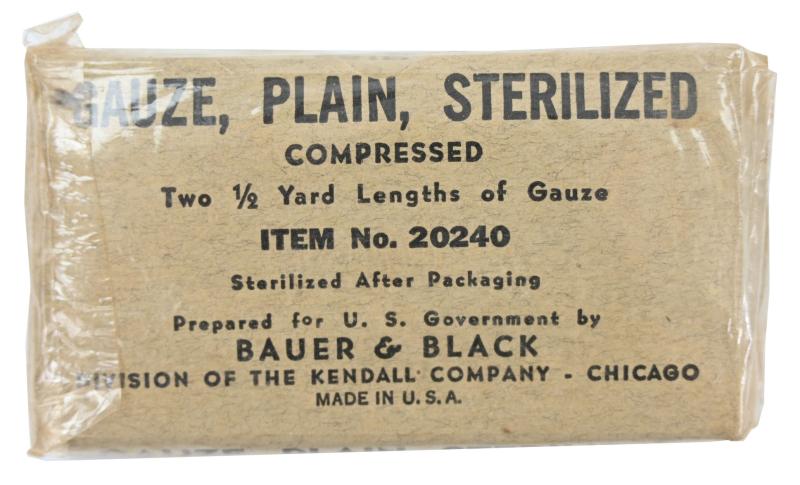 US WW2 Medical Gauze First Aid Package