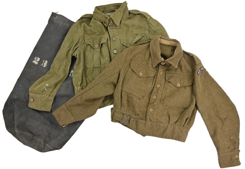 British WW2 Kit-Bag with tunics