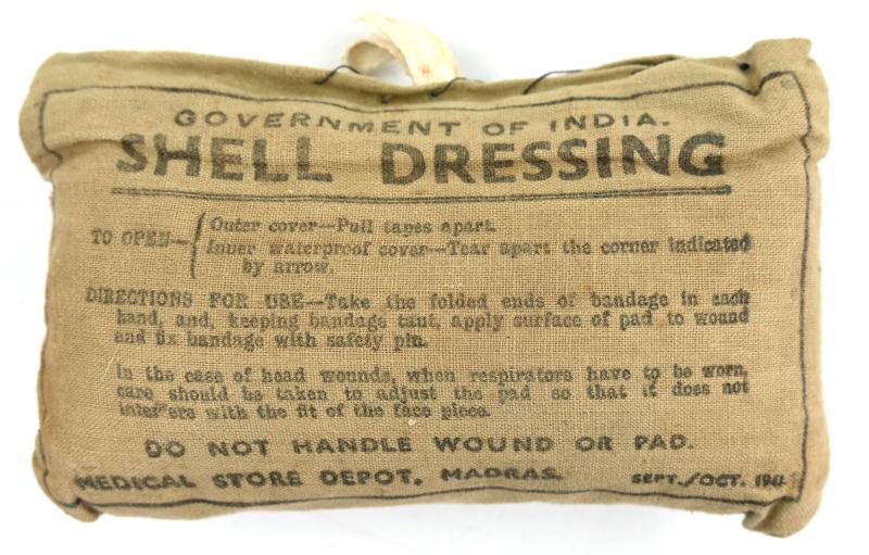 British WW2 India Shell Dressing