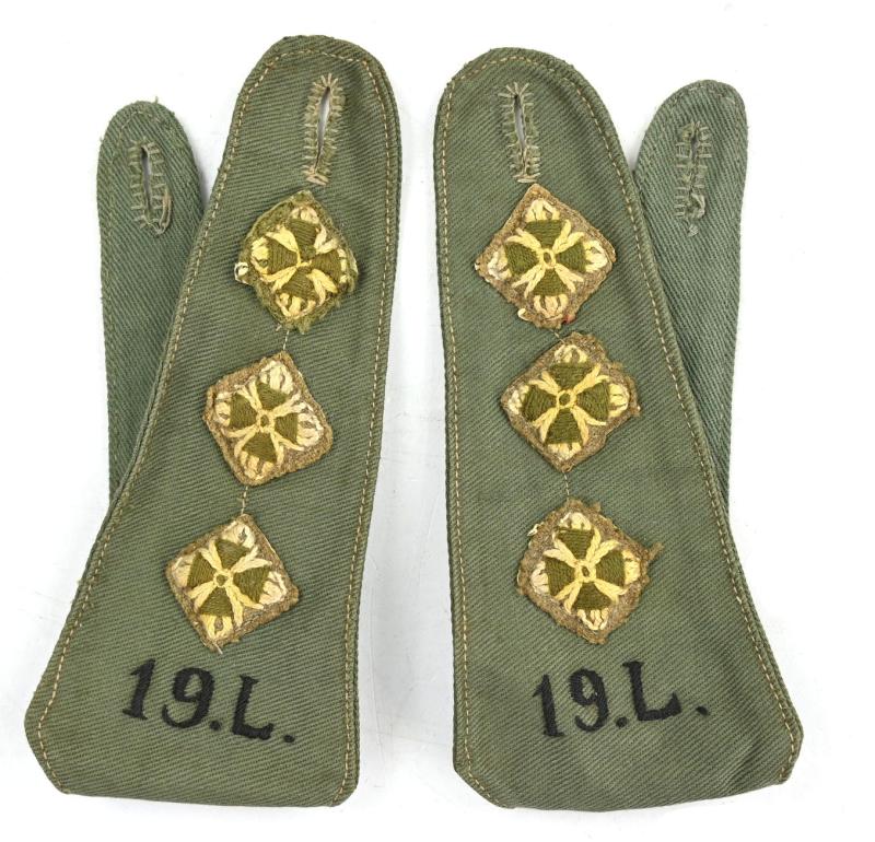 British WW2 JG Rank Shoulderboards 19th Lancers