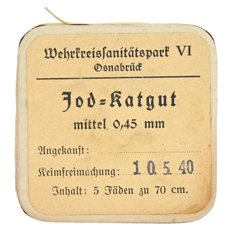 German WH Medical Suture 'Jod-Katgut' Package