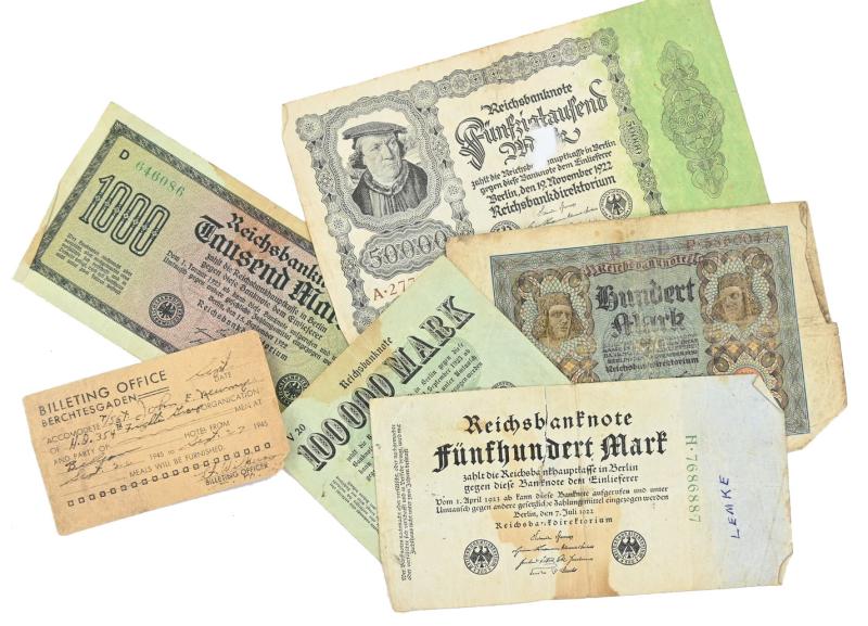 German Third Reich period Banknotes 'Bergtesgaden'