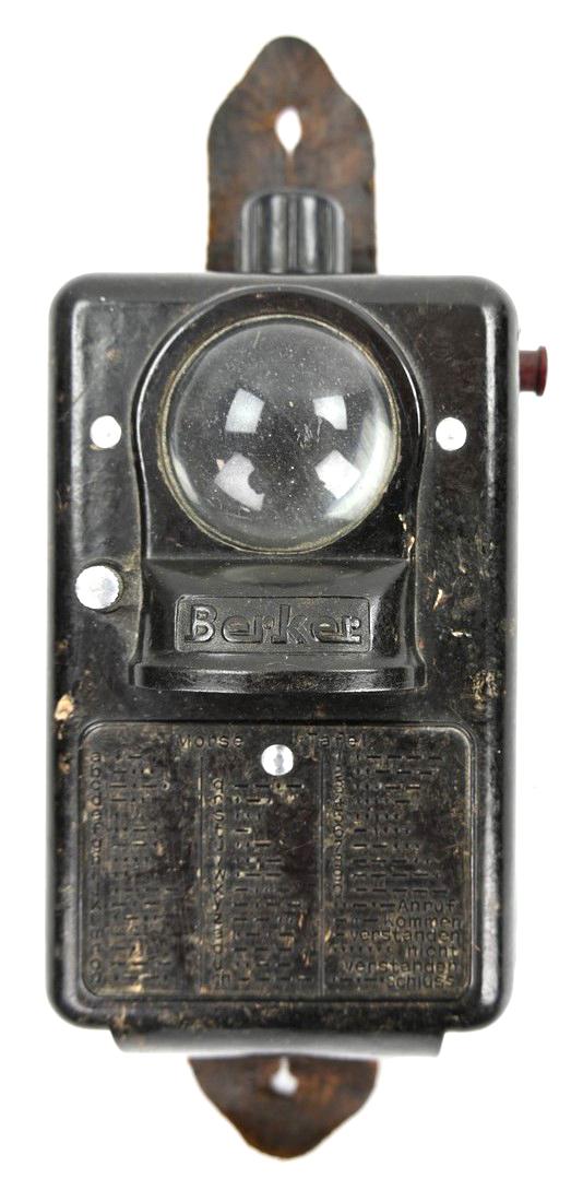 German WH Berker Flashlight with Morse Code