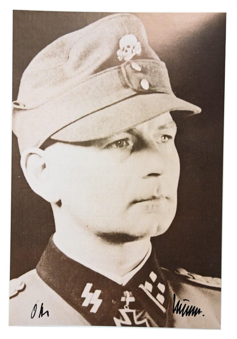 Postcard with Signature of Waffen-SS KC-OL&S Recipient 'Otto Kumm'