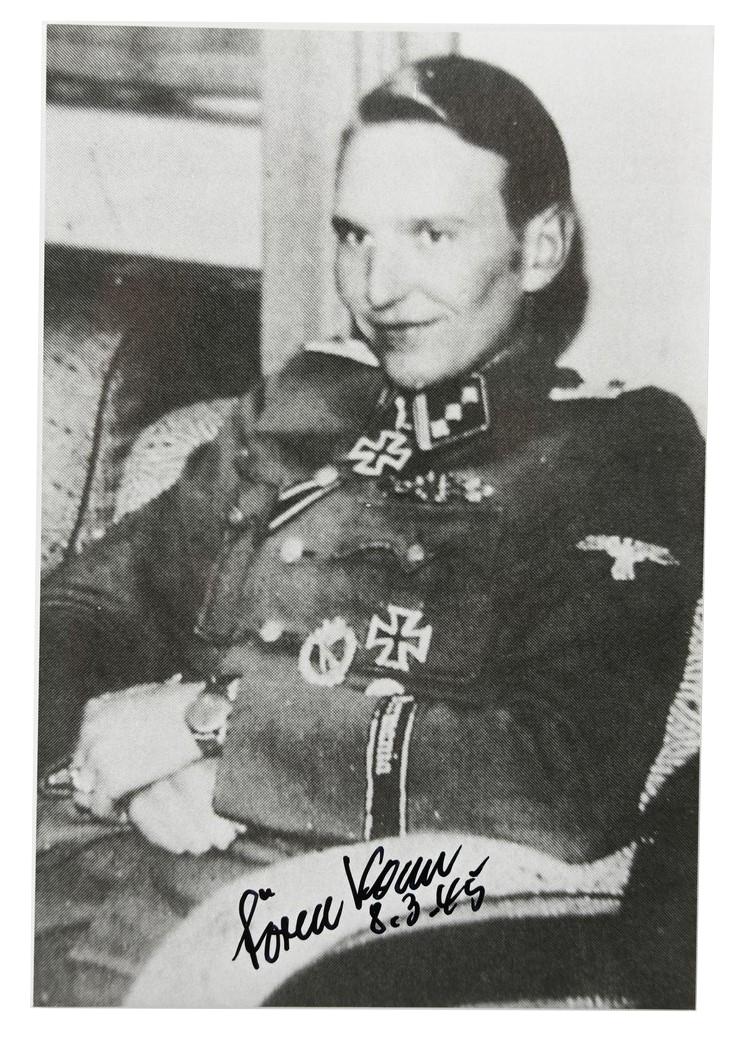 Signature of Waffen-SS KC Recipient 'Søren Kam'