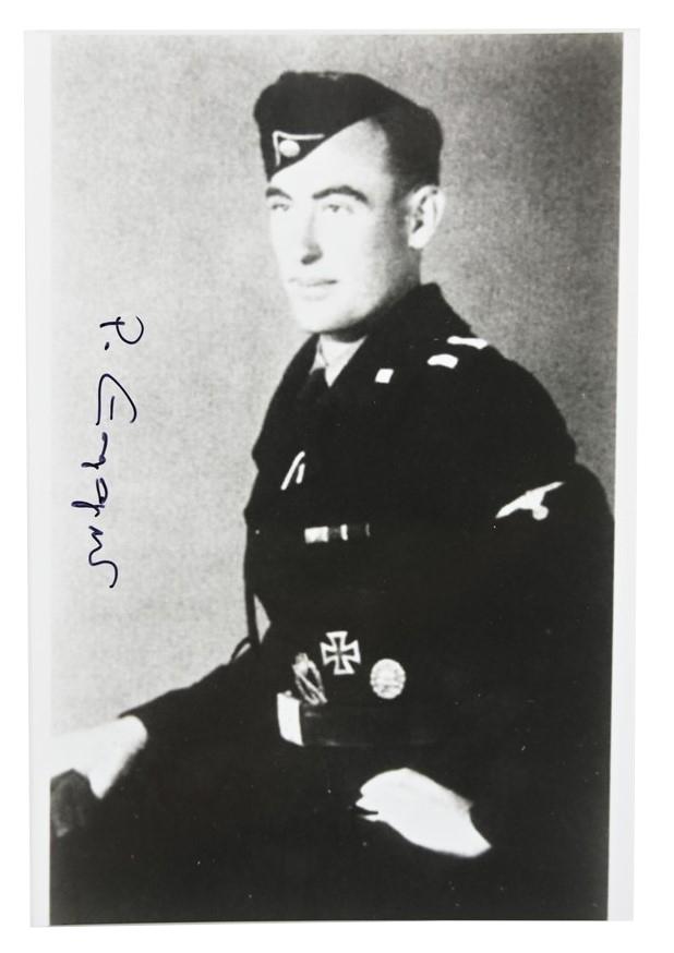 Signature of Waffen-SS KC Recipient 'Paul Egger'