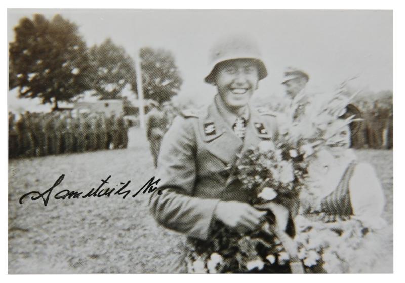 Signature of Waffen-SS KC Recipient 'Kurt Sametreiter'