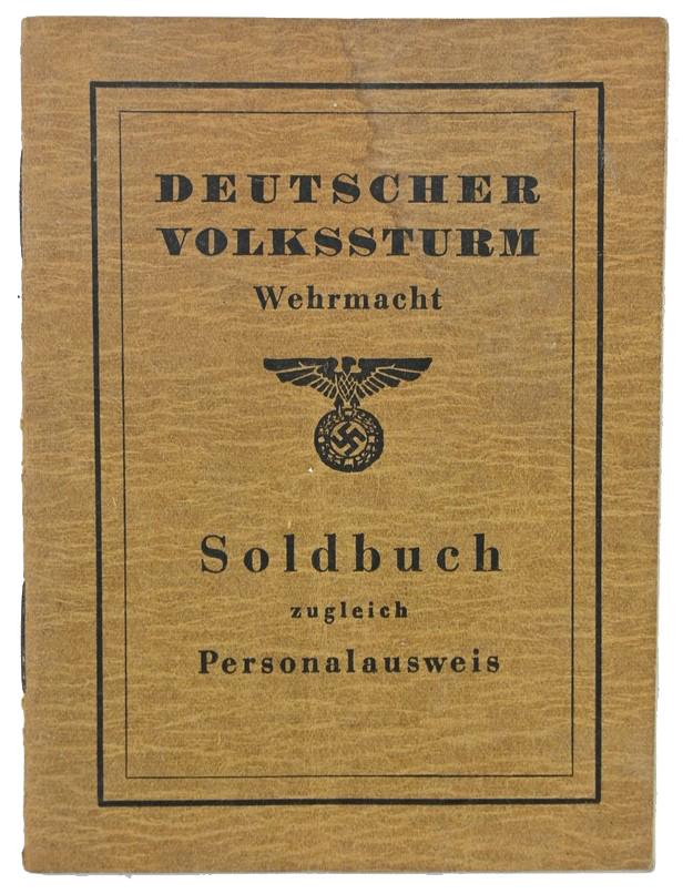 German Volksturm Payment Booklet