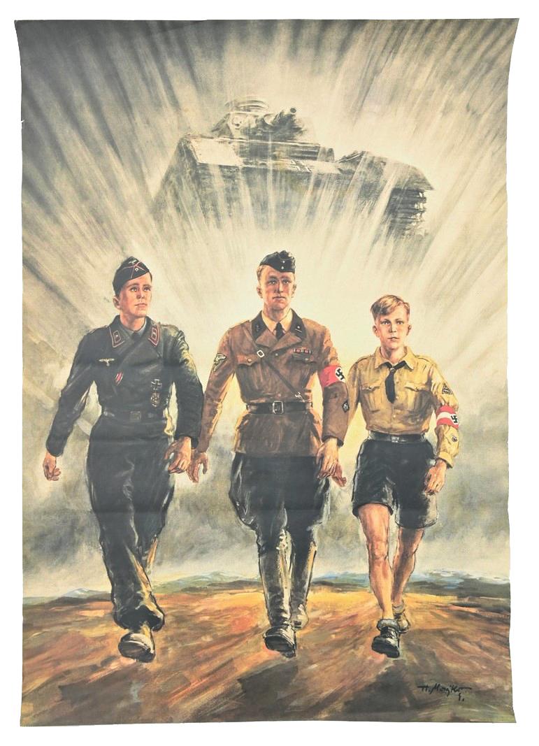 WorldWarCollectibles | German WW2 Hitler Youth/NSKK/Panzer Poster