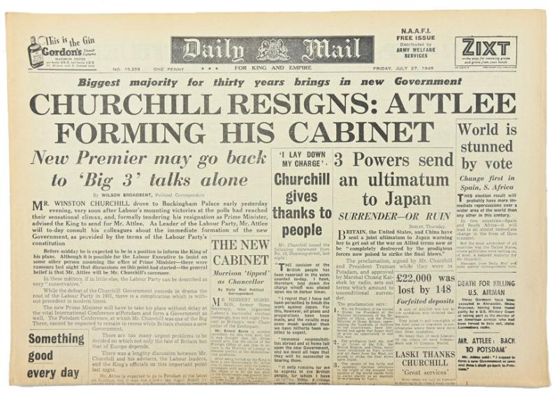 British WW2 Newspaper 'Daily Mail'