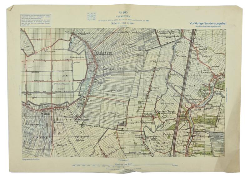 German Mapcard of 'Vinkeveen' Holland