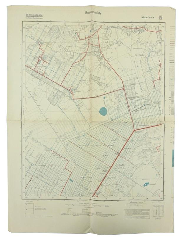 German Mapcard of 'Bovensmilde' Holland