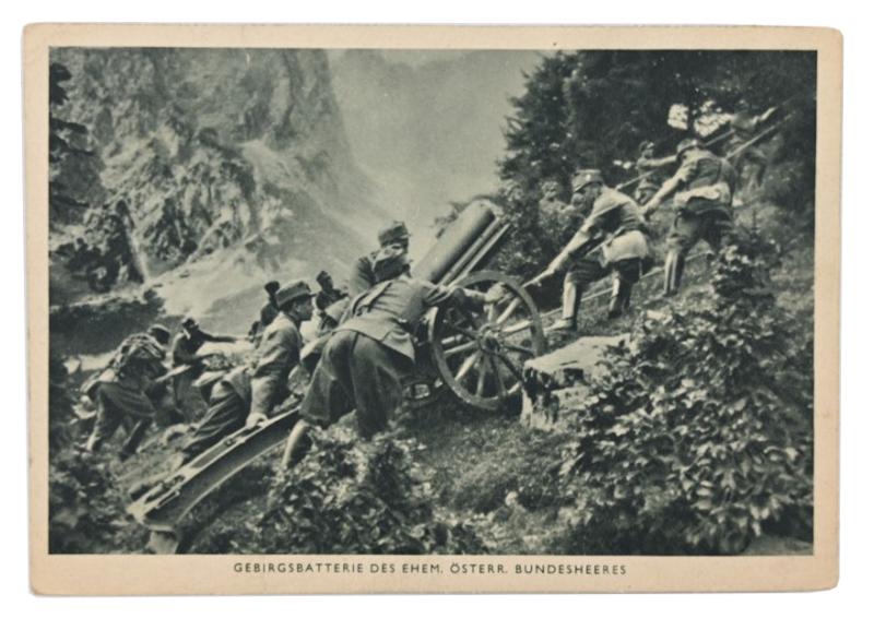 German WH Postcard 'Austrian Mountain Troops'