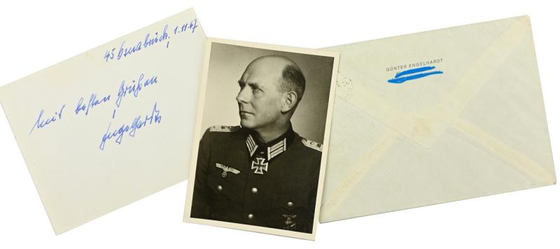 Signature of Wehrmacht (Heer) KC Recipient 'Günter Engelhardt'