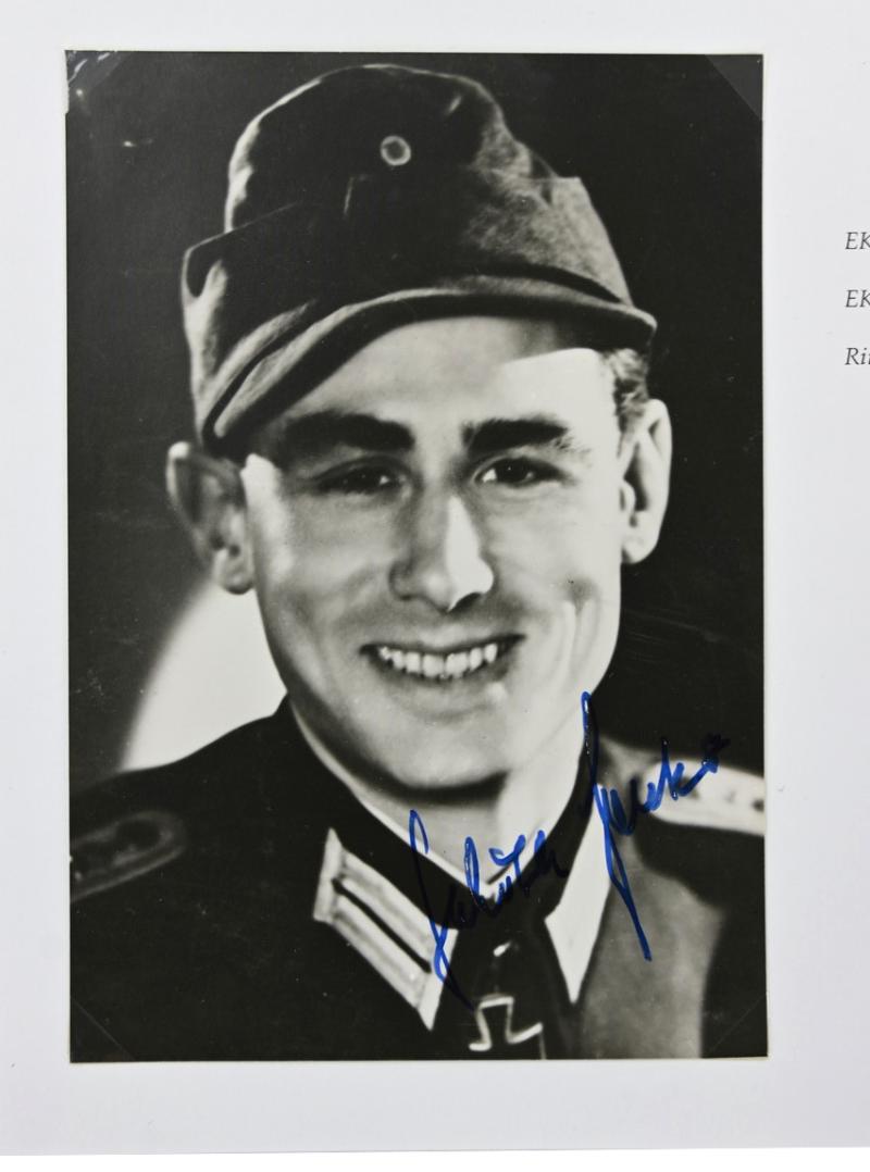 Signature of Wehrmacht (Heer) KC Recipient 'Helmut Spaeter'