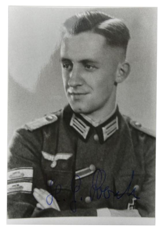 Signature of Wehrmacht (Heer) KC Recipient 'Hans-Georg Borck'