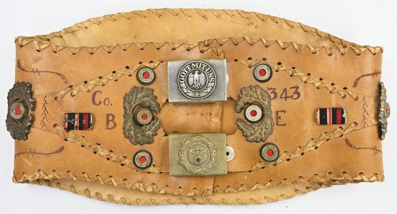 US WW2 Named Motorcyclist 'Souvenirs' Kidney Belt