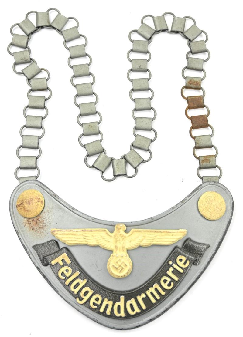 German WH Feldgendarmerie Gorget