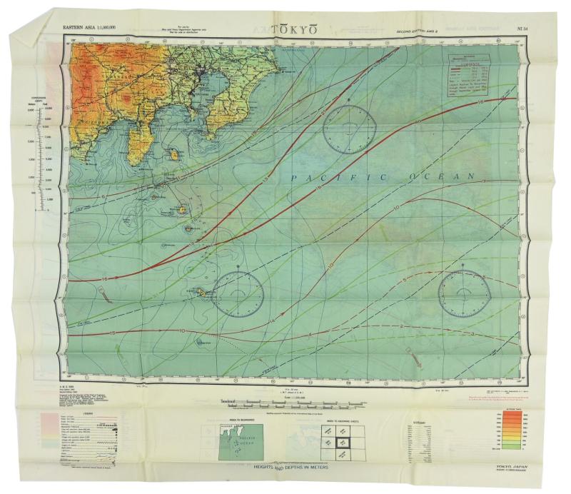 USAAF WW2 Escape Map 'Tokyo/Osaka'