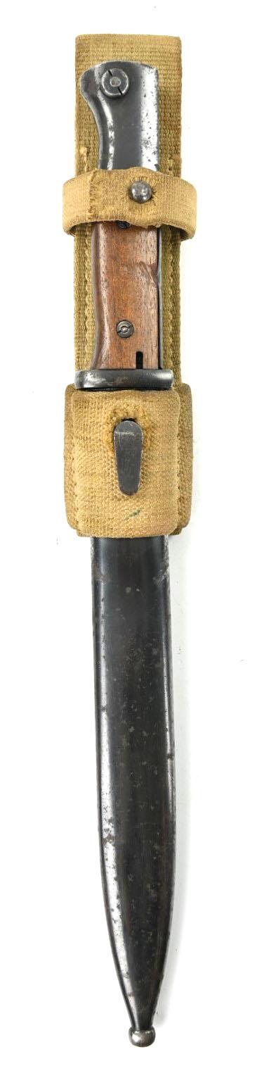 German WH K98 Mauser Bayonet with Canvas Frog