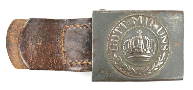 German WW1 Beltbuckle with Tab 1916