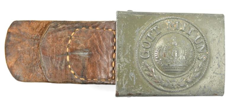 German WW1 Beltbuckle with Tab 1918