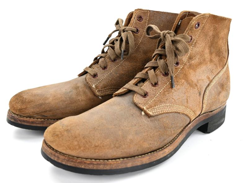 US WW2 Army Service Boots 'Rough-Outs' 1944