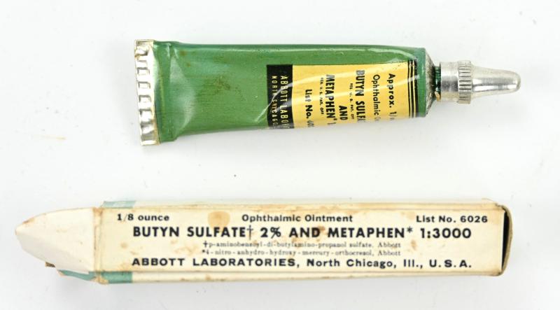 US WW2 Medical Tube Butyn Sulfate