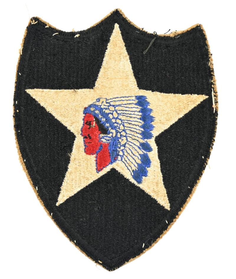 US WW2 2nd Infantry Division 'Indian Head' SSI Patch