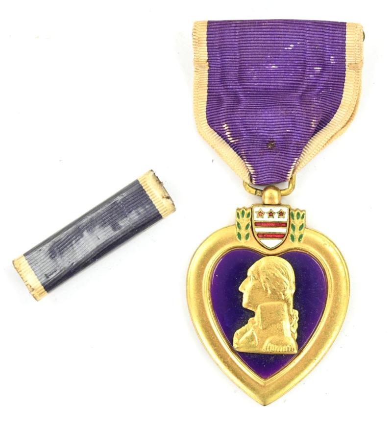 WorldWarCollectibles | US WW2 Purple Heart Medal & Ribbon