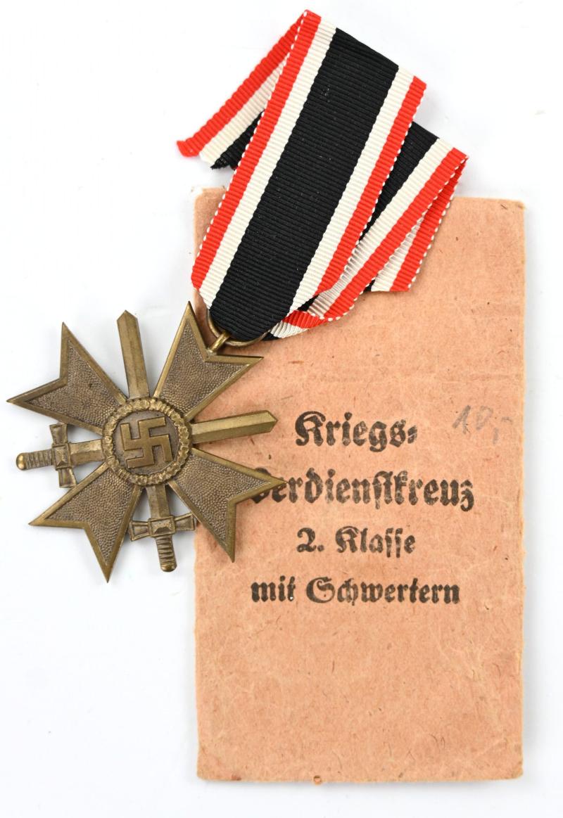 German War Merit Cross 2nd Class with Swords in Pouch