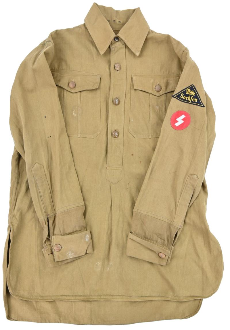 German Hitler Youth Shirt with Sleeve Insignia