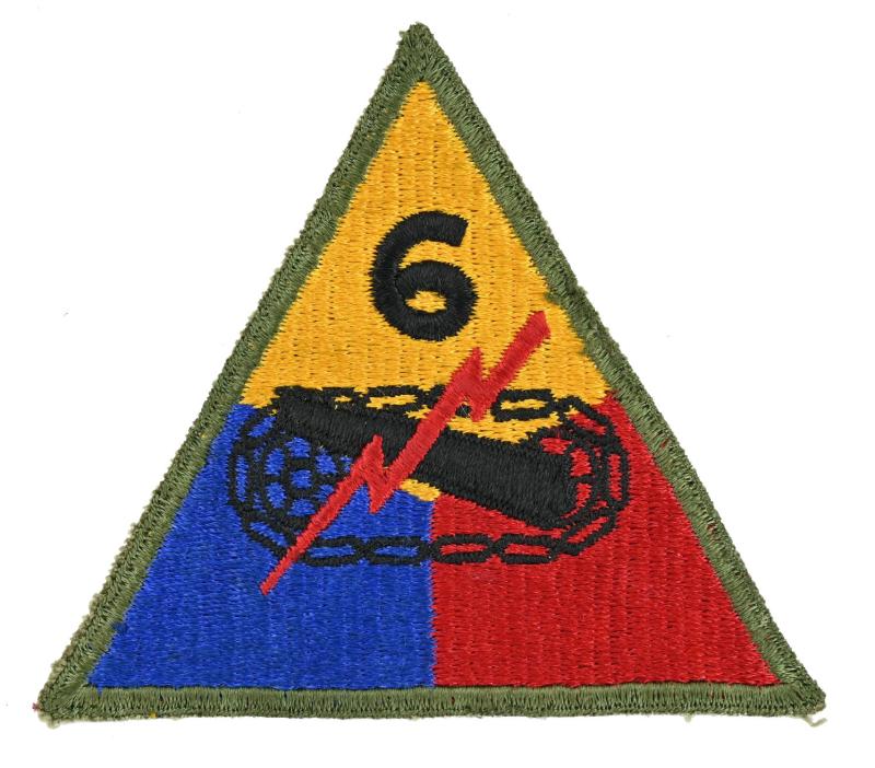 US WW2 6th Armored Division Patch