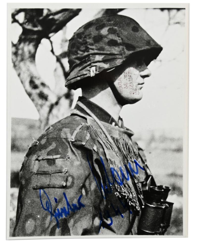 Signature of Waffen-SS KC Recipient 'Günter Adam'