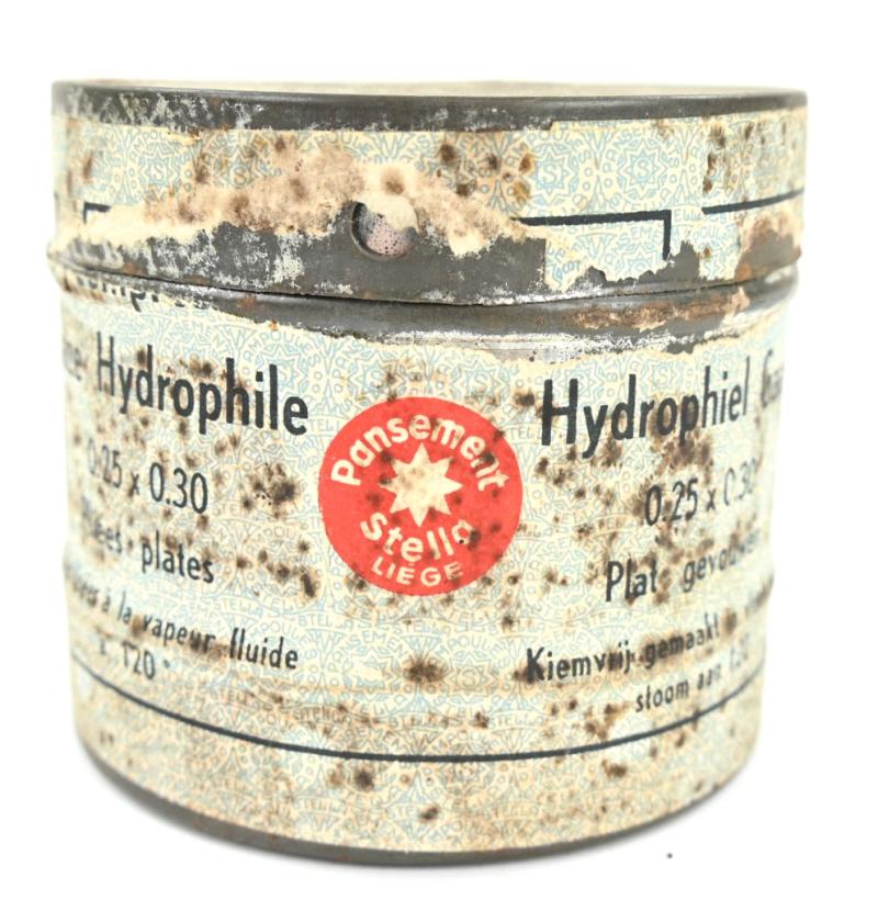 Belgian WW1 First Aid Gauze Tin Can