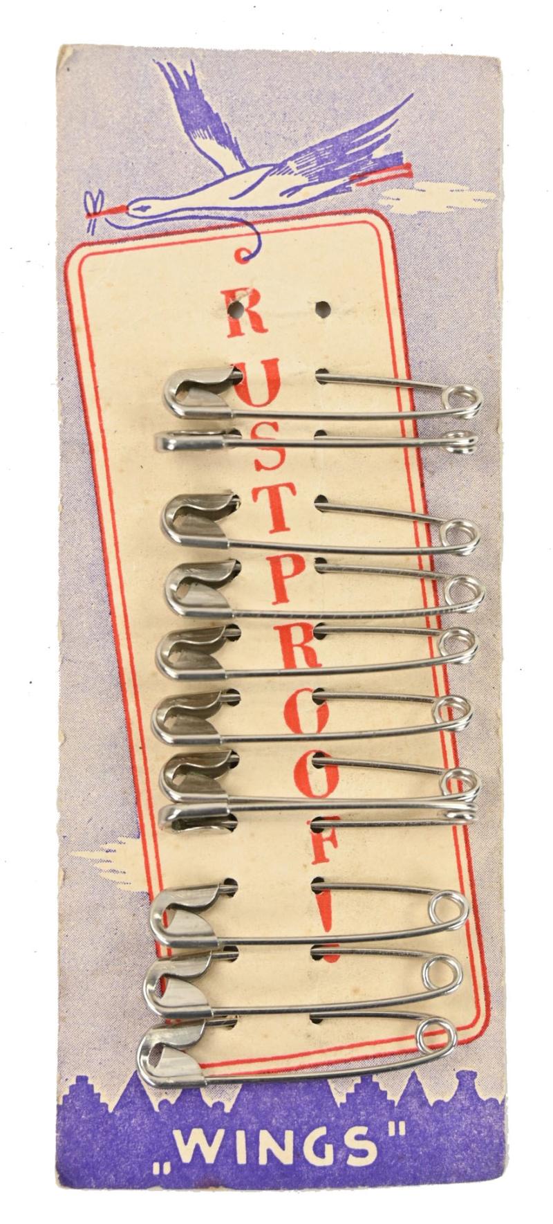 British WW2 Medical Safety Pins set