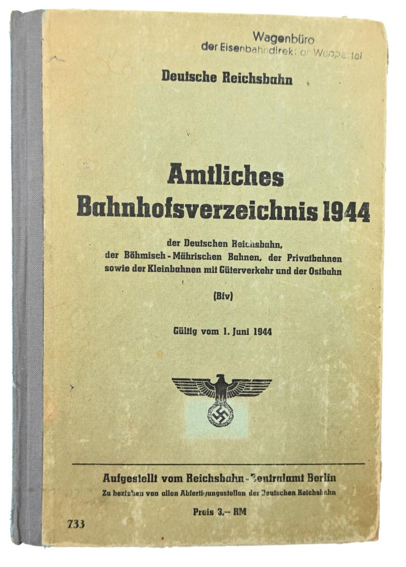 German Reichsbahn Guide Book 1944