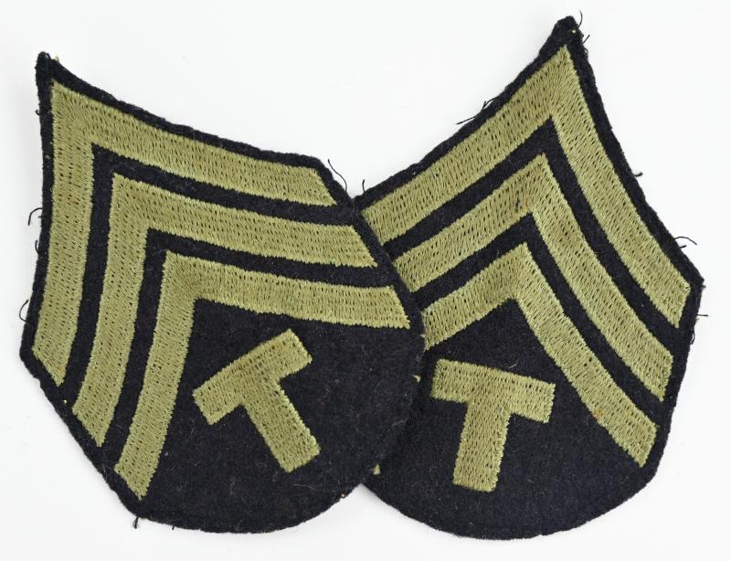 US WW2 Technical Sergeant Chevron Set