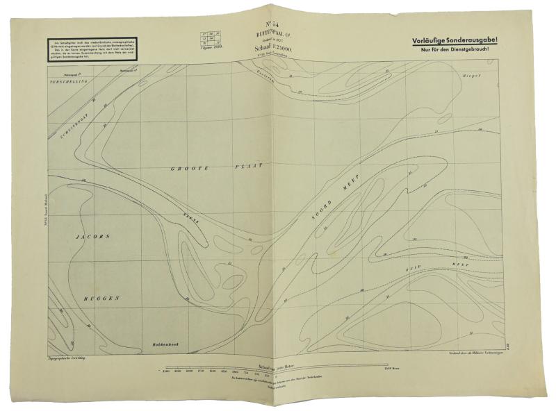 German Mapcard of 'Buitenpaal O1 ' Holland