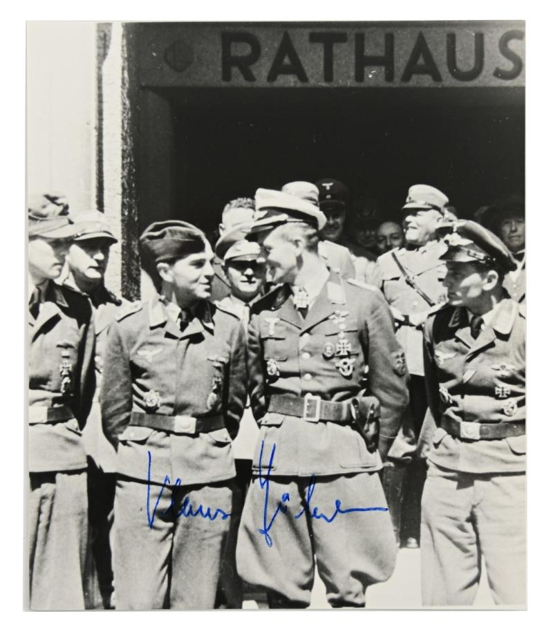 Signature of Luftwaffe KC Recipient 'Klaus Häberlen'