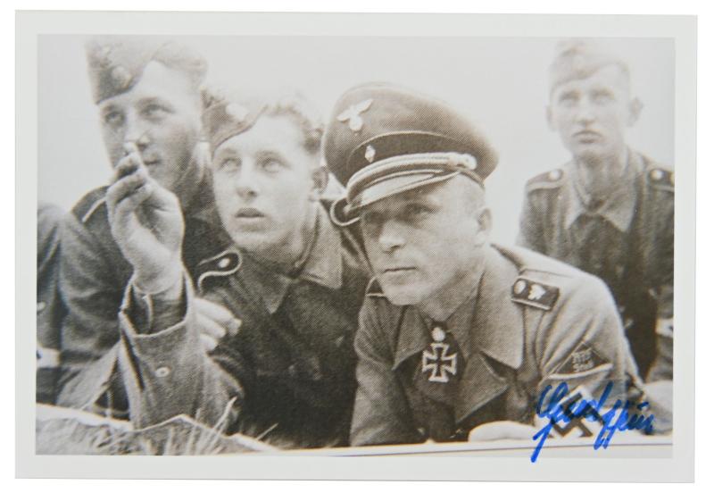 Signature of Wehrmacht Heer KC-OLC Recipient 'Gerhard Hein'